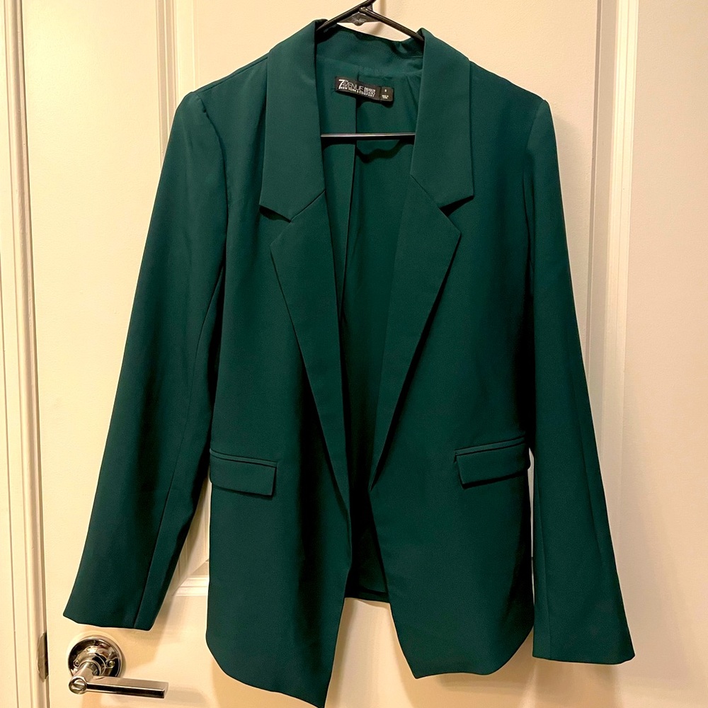 Madie Blazer-Hunter Green